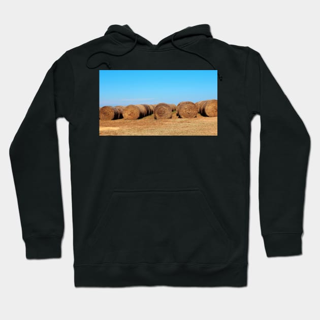 Round Bales Of Hay Hoodie by Cynthia48